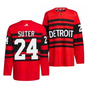 Detroit Red Wings Pius Suter 24 Adidas 2022-23 Reverse Retro 2.0 Rot Trikot Authentic - Herren